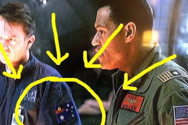 Today I learnt: 
For the Sci-Fi Horror 1997 film 'Event Horizon' #SamNeill @twopaddocks requested that the #Australian flag on his character's uniform #remove the #UnionJack from the corner and replace with the #Aboriginal flag, the way he thought it should look in 2047.