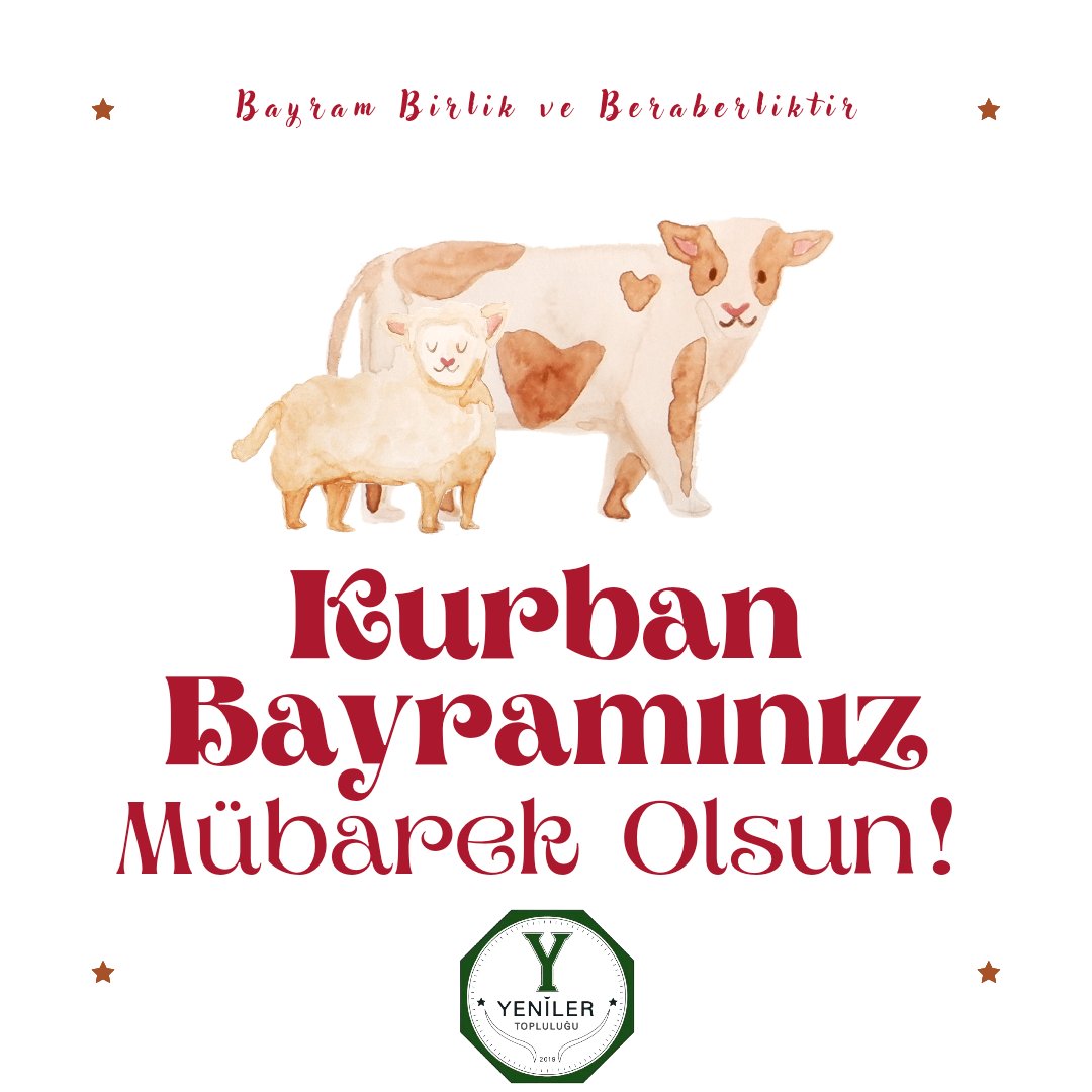 Kurban Bayramınız Mübarek Olsun! ✨