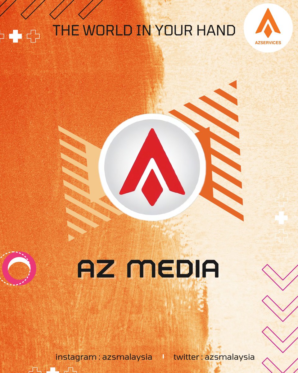 AzsMalaysia's tweet photo. Azmedia berada di sini bersama kami untuk memudahkan segala-galanya untuk perniagaan anda, daripada pengiklanan untuk usaha niaga baharu, kepada platform untuk seluruh dunia! dengan mudah tanpa kesukaran
https://t.co/MQiAgSj0R8
#Azmedia #AGlobal #Azservice https://t.co/CeNFC5ApGD