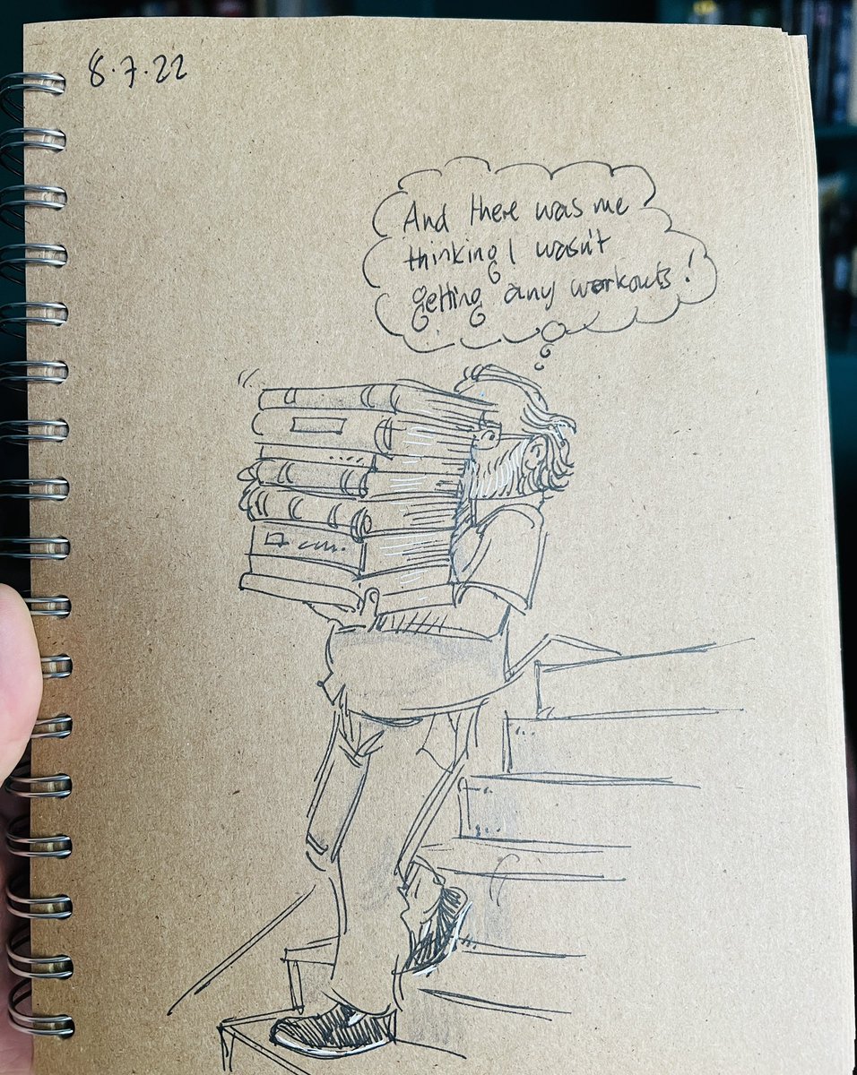 GaryScribbler's tweet photo. Ah. The ’House Makeover Workout’. That’ll do it… #doodleaday #accidentalworkout https://t.co/K46rrj4sWU
