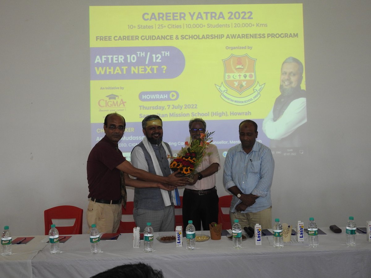 mamoon00986250's tweet photo. Friends! Happy to share that a career counseling workshop was held at Samaritan Public School (Bankra) on 7th July, 2022 at the school campus conducted by a renowned career coach Mr. Ameen Mudassar. https://t.co/naYhEOBspT
