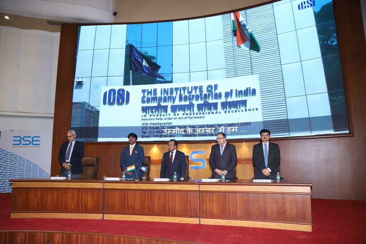 icsi_cs's tweet photo. #ICSI celebrates #CapitalMarketsWeek 2022 - Journey towards $5TN Economy. Inaugural at the hands of Sh. S V Murali Dhar Rao, ED, SEBI and Sh. Nayan Mehta, CFO, BSE @BSEIndia @SEBI_India @nayan_mehta @AmritMahotsav https://t.co/RH4kQMmsIJ