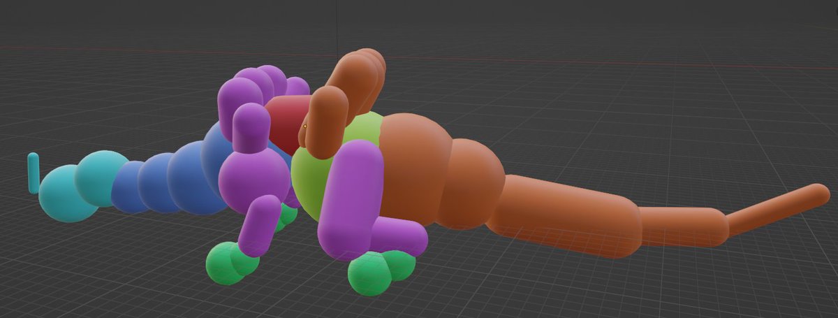 MHP2Gのラオシャンロンの当たり判定です
２枚目は肉質ごとに色分けしたもので赤い部分がいわゆる弱点です