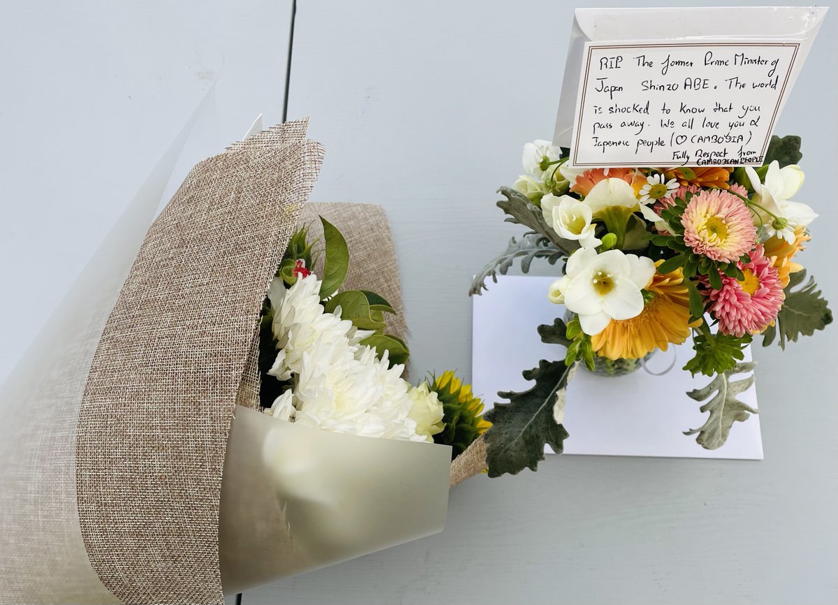 YamagamiShingo's tweet photo. Grateful for the heartfelt kindness &amp; sympathies of the people of Canberra. We have received so many warm messages on the passing of former Prime Minister ABE. https://t.co/3akMfXuElf