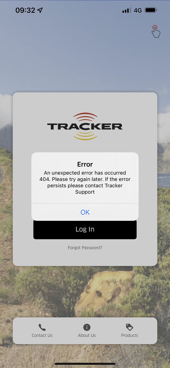 devinsmith911's tweet photo. @Tracker_SA your latest iOS app update doesn’t work at all (4.0.2) simply returns an unexpected error, not even able to log in.  Are you aware of this? https://t.co/mq2zhANGGe