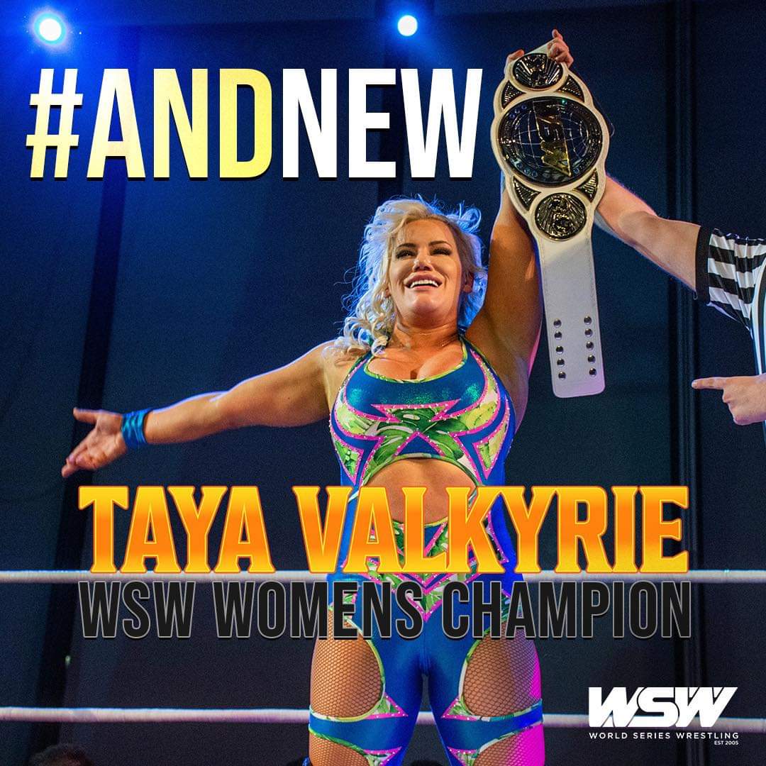 Congratulations @TheRealMorrison and @thetayavalkyrie on becoming the new WSW World Heavyweight champion and WSW Women's Champion