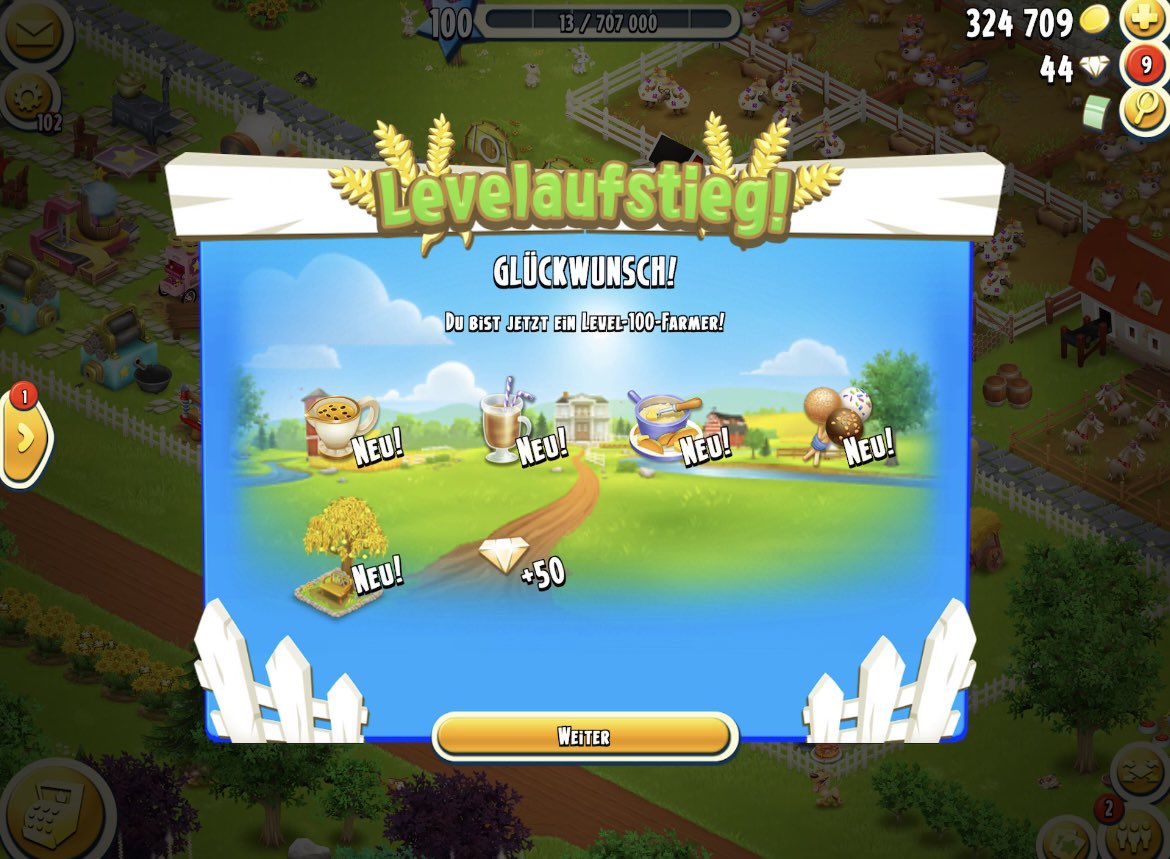 Level 100 In HayDay erreicht &amp; das F2P 🫶🏼 #hayday #f2p #supercell <a href="/HayDayDE/">Hay Day DE</a>