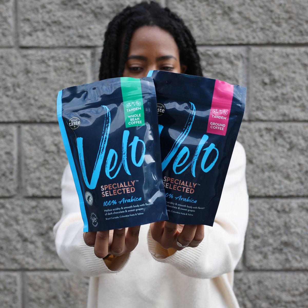 VeloRoasters's tweet photo. Fill your cup with flavours of dark chocolate &amp; sweet grapes this weekend with Velo #Tandem from your local @Aldi_Ireland store! 🍫☕🍇

#LoveVelo #CoffeeBlend #WeekendBrews https://t.co/NdKTrdZjEK