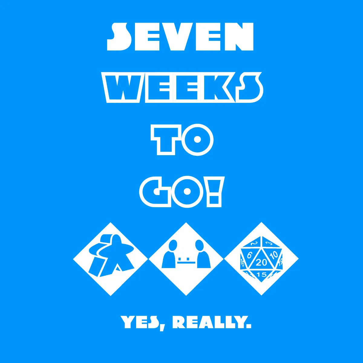 SEVEN weeks to go.
Yes.
Really.
Get Tickets: buff.ly/3Jv6qSc
Book Events: buff.ly/3sYIVL1
#TTS2022 #BoardGames #RPGs #TabletopGames #TabletopGaming #HobbyGames