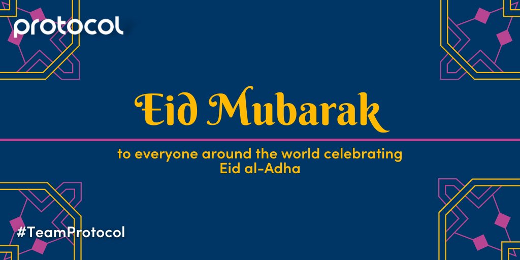 Protocol_Rec's tweet image. Eid Mubarak to everyone celebrating Eid al-Adha! Wishing you all a joyful holiday. #Eid #TeamProtocol