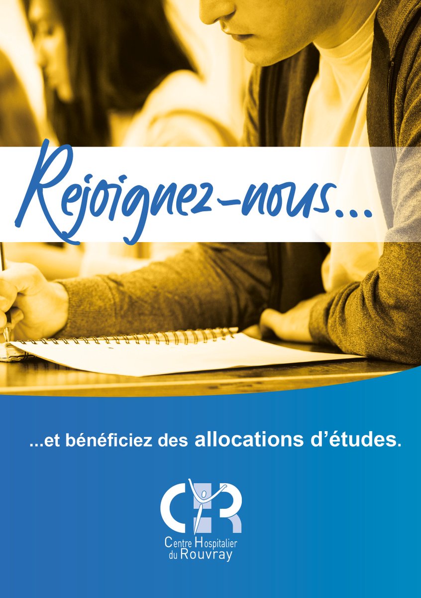 Vous êtes étudiant infirmier ou allez le devenir ? Pour vous aider à financer vos besoins personnels (logement, courses, déplacements, loisirs) tout en assurant vos études, le CH du Rouvray propose des allocations d'études. + d'infos : urlz.fr/gfEJ