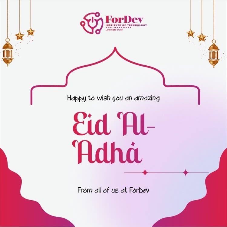 Eid Mubarak to all Muslim brothers and sisters from ForDev.

We pray that Allah’s blessings will bring you joy and continually open the door to success. 

Happy Eid-El-Kabir!!!

#fordev #eidlkabir #tech