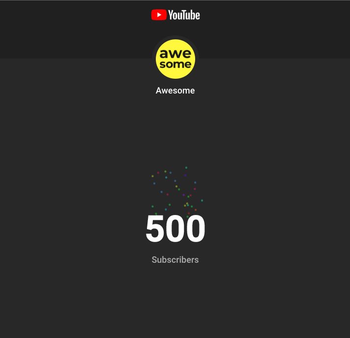 AwesomeCodeClub's tweet photo. 500 subscribers on YouTube! Yeehaw! Even the tiny achievements are worth celebrating! Thank you all 🙏🏻✨
Subscribe here if you haven’t already https://t.co/M70cIwo2Kf I promise you great and high quality videos 😎
-
#awesomecoding #svelte #deno #javascripttutorial #javascript #js https://t.co/mGzitsEgHH