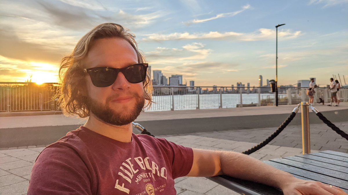 ActorLiamBurton's tweet photo. It’s very rare that I put a photo of me not doing a stupid face, or silly pose/action, but just enjoying the evening. This is me celebrating completing a job I’m really proud of myself for getting. What a great few days I’ve had 

#actor #london #relax☀️ https://t.co/TfTd2PmbOd