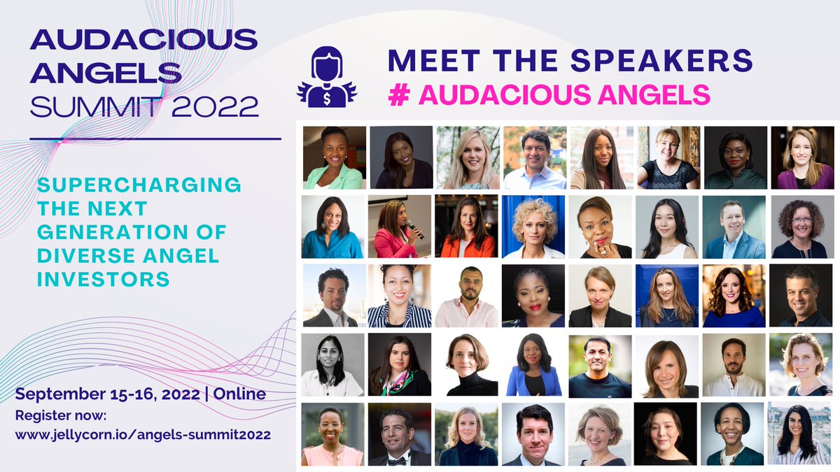 JellycornHQ's tweet photo. We're excited to announce the first round of speakers of the Audacious Angels Summit 2022! ๐ธ
https://t.co/QGCHhqwfEb
#angelinvesting #femaleinvestors #impactinvesting https://t.co/rsfPPW0wBA