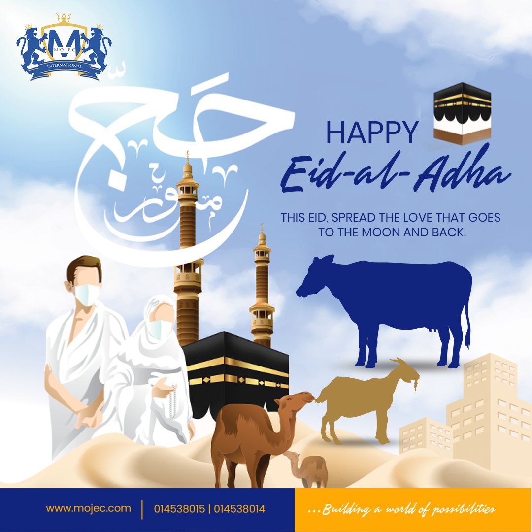 MojecIntlLtd's tweet photo. Make this season about spreading the joy, light, and love that Eid brings. We extend our warm greetings to all Muslims around the world.
Happy Eid al-Adha!
#MojecMeters #EidAlAdha #EidMubarak #MojecInternationalLtd #Mojec https://t.co/GAcLDXtcPD