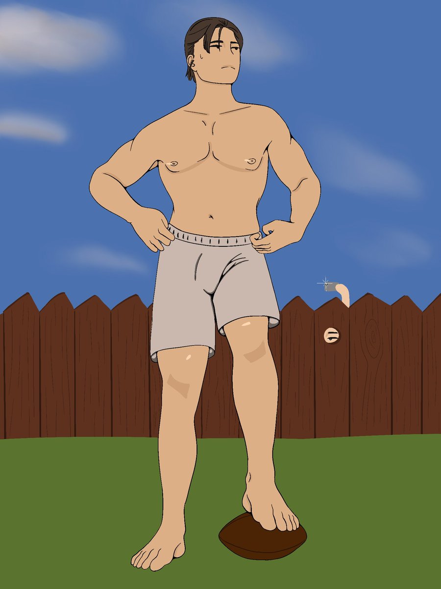 MagicWeasel's tweet photo. This is um…I actually don’t quite remember his name. He play football, his boyfriend likes to sneak up and take pictures of him… https://t.co/gmTW7scUcO