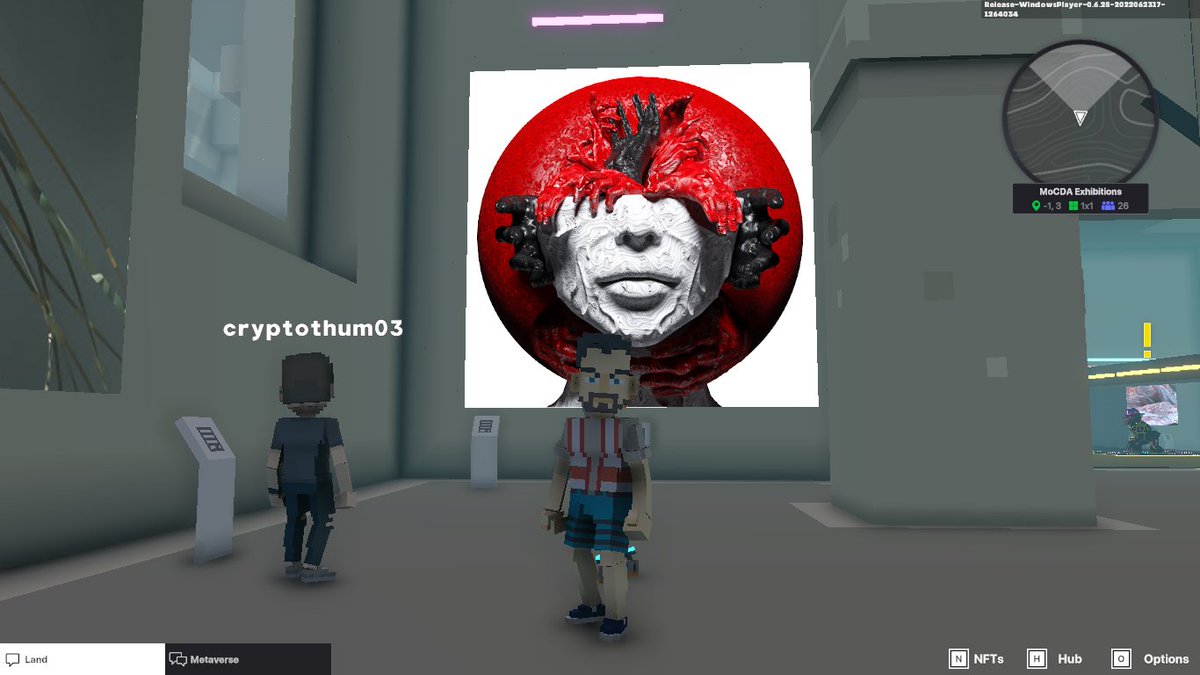 STakecc's tweet photo. @TheSandboxGame @MOCDA_ I just participated in the #TheSandbox weekly contest for a chance to win 200 mSAND! Here is my favorite piece from the ‘Impossible Worlds’ exhibition, check out my screenshot below!
👇 https://t.co/4q0nWbZzpY