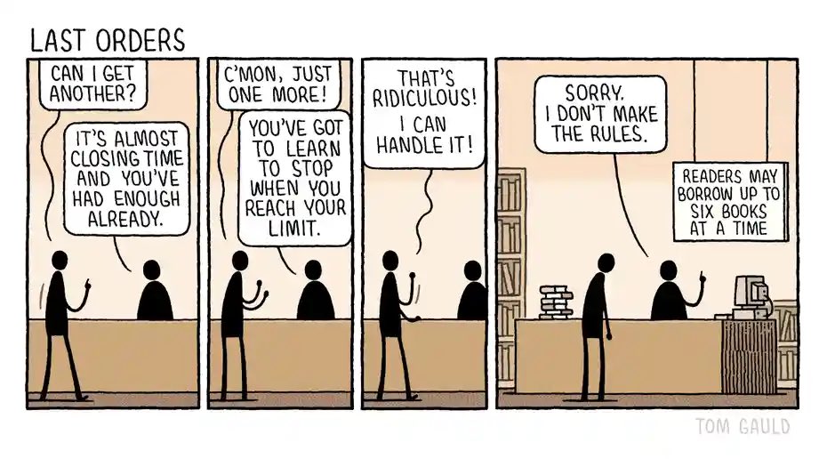 tomgauld's tweet photo. My cartoon for this week’s @GdnSaturday / @GuardianBooks 

p.s. There is a new collection of my literary cartoons coming out soon: https://t.co/hp2RJ0wBdr https://t.co/9QLMSpHPUM