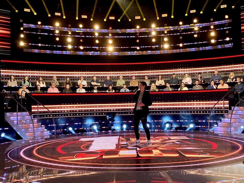 That’s a wrap on the absolute stonking success that is The 1% Club. I love this show for a multitude of reasons, but not least because I get to play games on a big shiny floor with 100 contestants under the guise of a “rules briefing”!