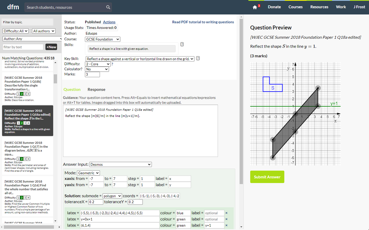 As you may have seen in yesterday's newsletter, we're further increasing our number of question editors to accelerate adding of exam papers. Pay is £30/hr where the work can be done around your normal teacher hours. Email jamie@drfrostmaths.com to receive a short interview task.
