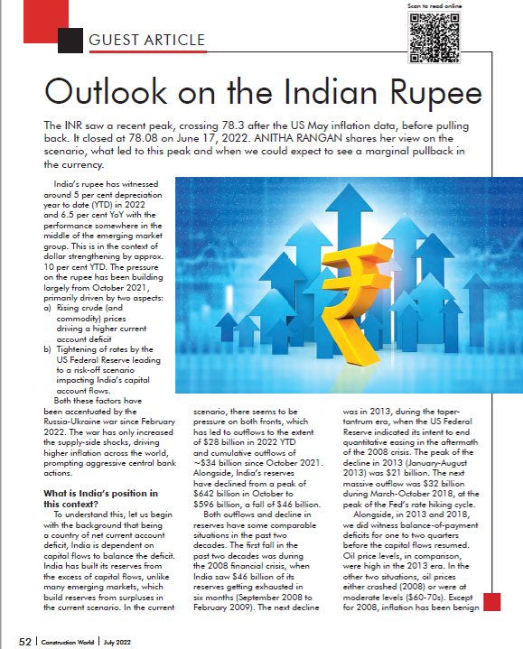 equirusgroup's tweet photo. Anitha Rangan, Economist, #Equirus, shares her view on what led to the recent peak of INR, crossing 78.3 after the US May #inflation data.
Read the full guest article published in @CWmagazine - https://t.co/vhDnx0N5aB
@VijayAgrawal71
#EquirusLeaders #MarketTrends #INRValue https://t.co/4s1dtizm2L