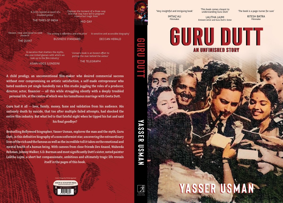 #NewEdition with a #NewCover   (THREAD)
Last year when #GuruDuttAnUnfinishedStory had released, book stores had just re-opened post Pandemic lockdown. We were worried as the book market was at an all time low. But the love from readers proved us wrong. (continue...)