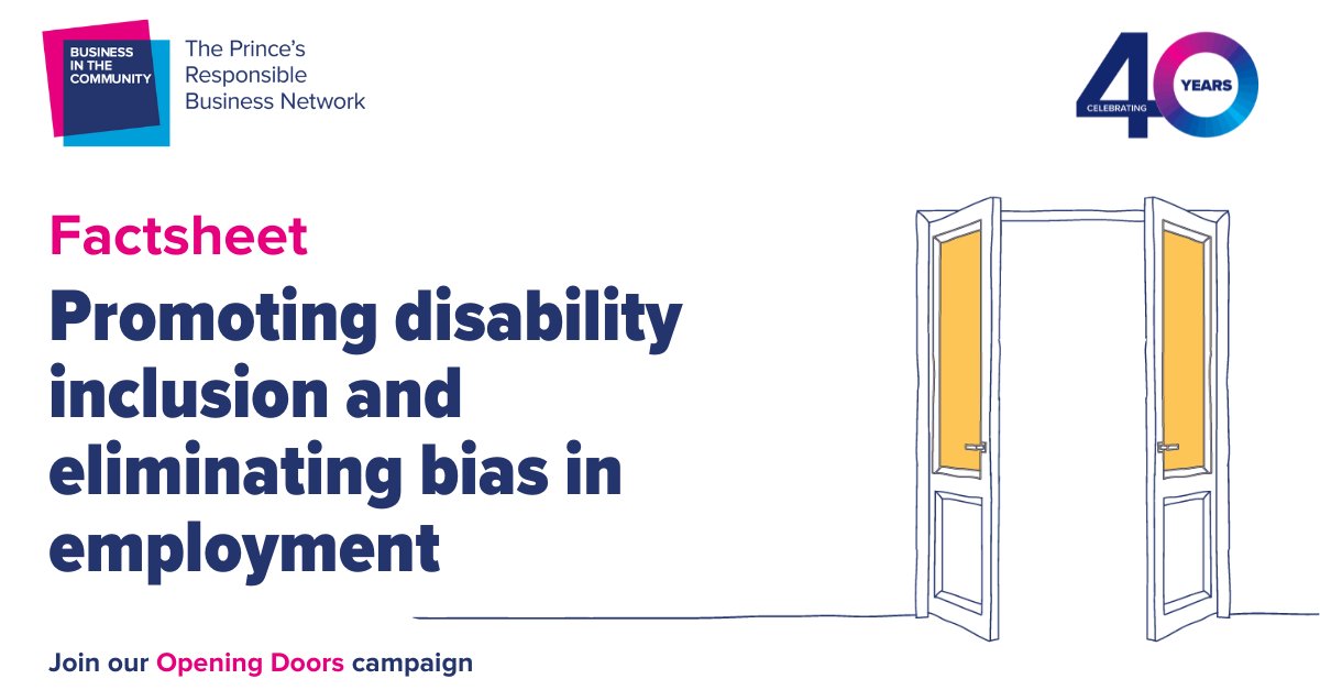 Our new 'Disability #Inclusion in the Workplace' factsheet encourages businesses to inspire, hire and grow disabled talent. Download your copy: bitc-community.force.com/MyBITC/s/artic…. With thanks to @DisabilitySmart, @LeonardCheshire, and @RNIB. #DisabilityPrideMonth #Members #WorkItFairer