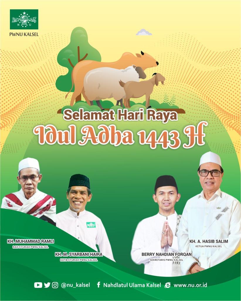 nu_kalsel's tweet photo. Selamat Idul Adha #Iduladha1443H https://t.co/eBAqbCUqhF