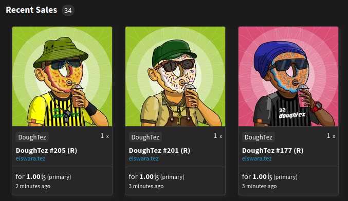 3 DTs scooped by beyonce.tez (can't find you on twitter). Thank you wherever you are 😍🍩🍩🍩.
3 DoughTezes remaining fam !