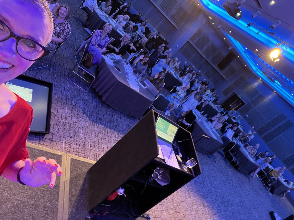 My first audience selfie since the pandemic. What an incredible feeling to be back in person again. #eslive #reunion