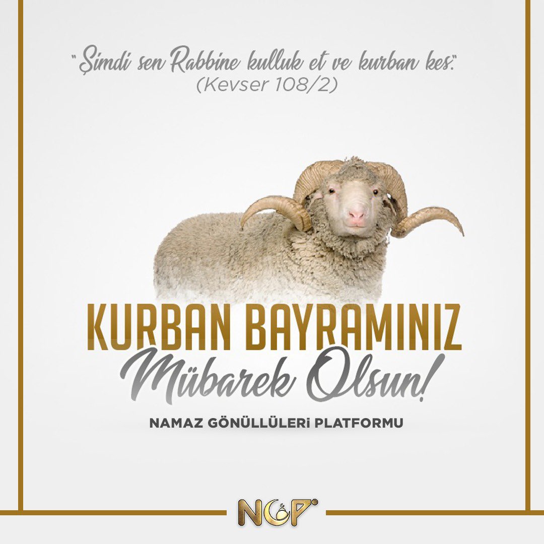 Kurban Bayramı’nın tüm islam alemine sağlık, huzur ve hayırlar getirmesini temenni ederiz. Bayramınız mübarek olsun.