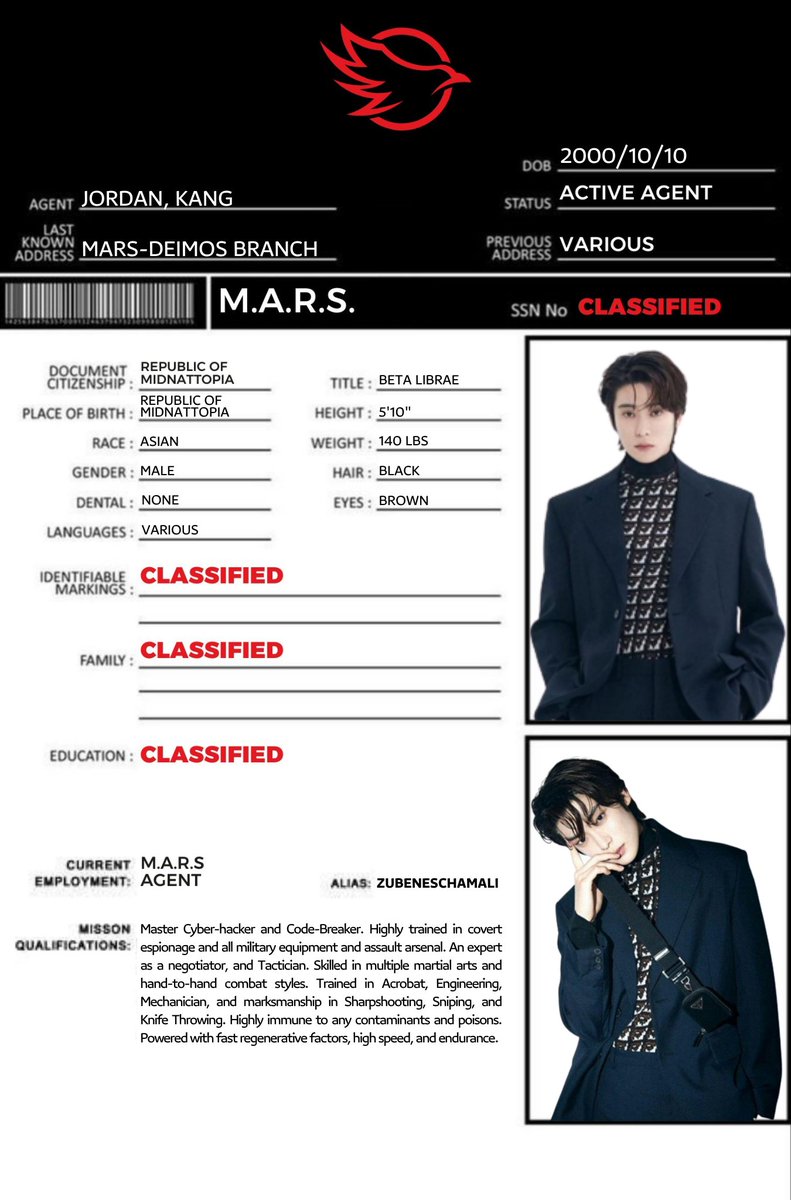 whosejohnny's tweet image. — M.A.R.S. Agents

★ Codename: ZUBENESCHAMALI 
☆ Current Undercover Name: JO