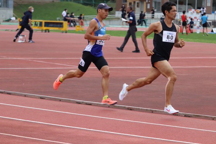 Not_Shinji's tweet photo. #ホクレンディスタンス北見 ブラインド5000mは中田さん @takashi_nakata のアシストで14'52"65のシーズンベスト・セカンドベストでした。楽しかった！ベストが出せず悔しい。秋こそベスト出します！
良い写真を頂きました、ありがとうございます！
引き続き合宿。
#ホクレン北見 #ブラインドマラソン https://t.co/bl8KnBuV0R