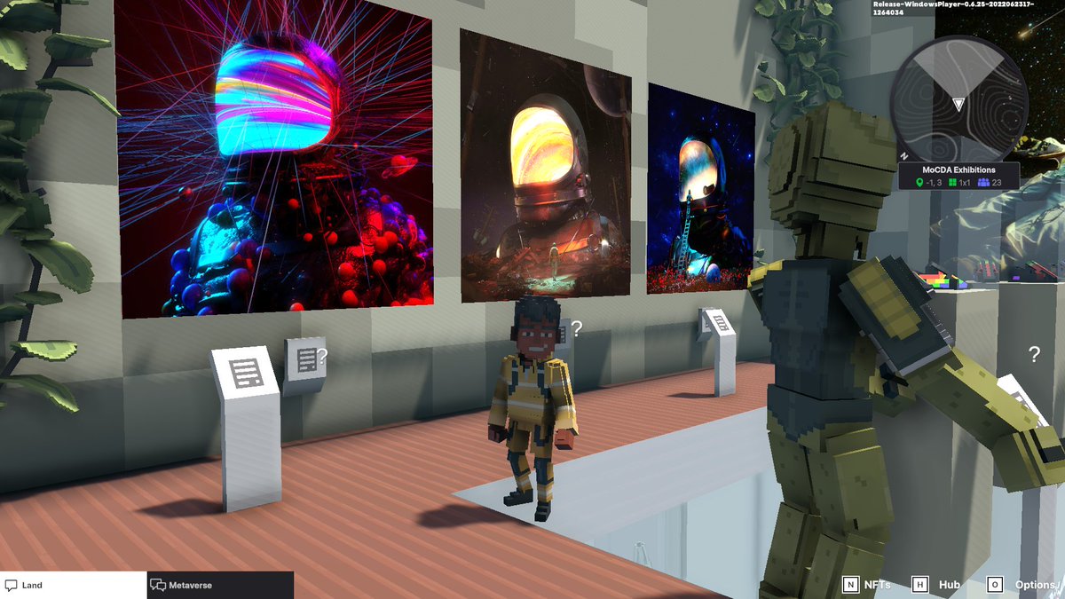 WalayWin's tweet photo. @TheSandboxGame @MOCDA_ I just participated in the #TheSandbox weekly contest for a chance to win 200 mSAND! Here is my favorite piece from the ‘Impossible Worlds’ exhibition, check out my screenshot below!
👇 https://t.co/0sOEaT3XqL