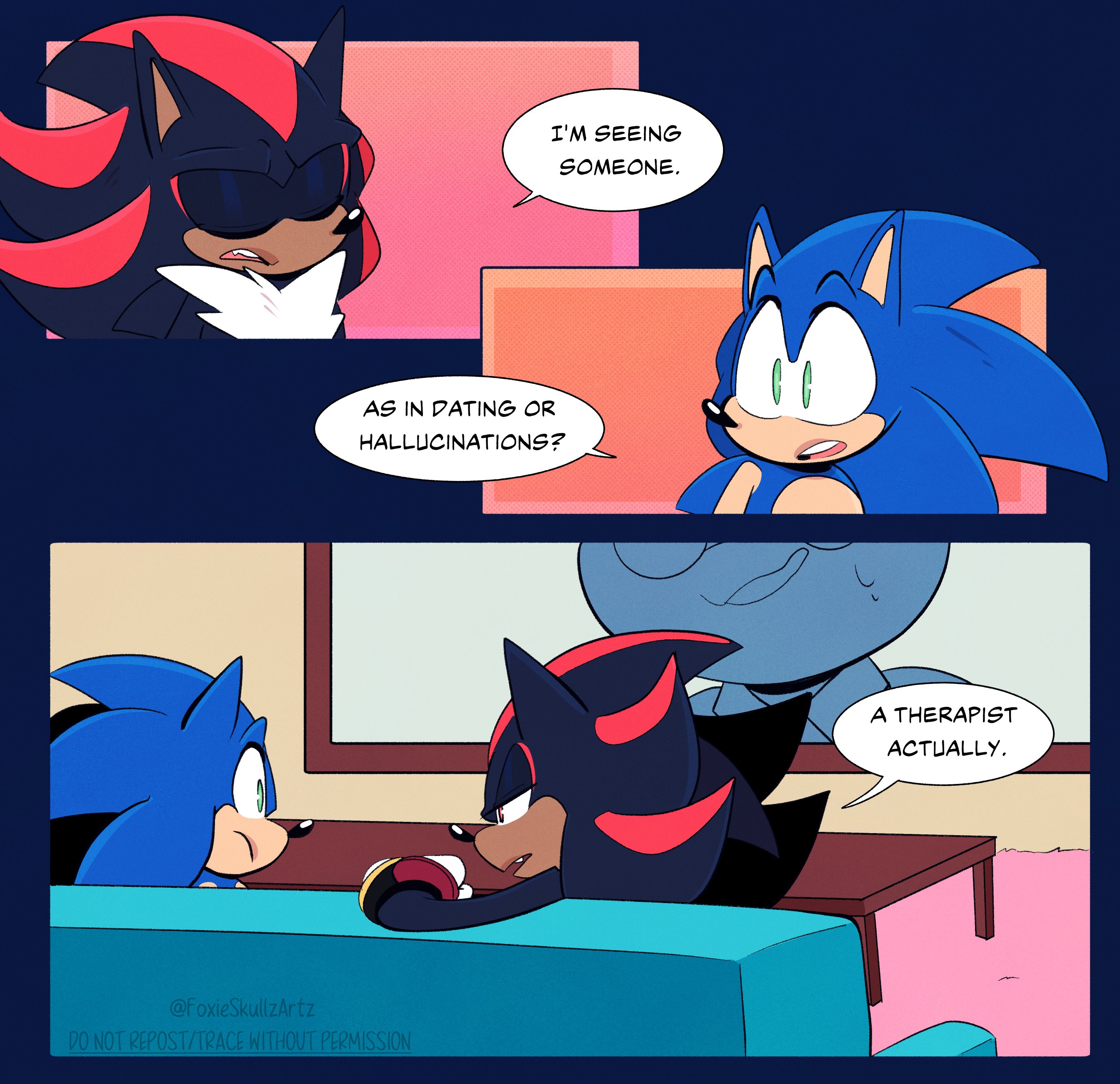 Shadow's design for SONIC THE FURY OF X comic : r/sonicexes