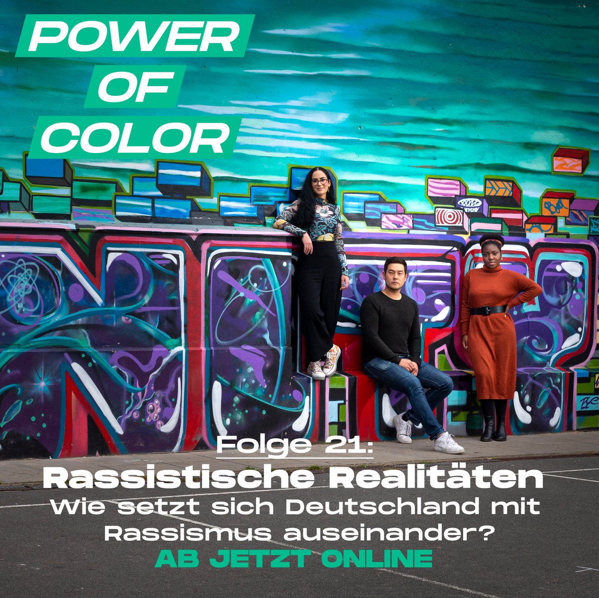 powerofcolorpod's tweet photo. Mit etwas Verspätung ist unsere 21. Folge jetzt online! Dieses Mal sprechen wir über das Thema „Rassistische Realitäten - Wie setzt sich Deutschland mit Rassismus auseinander?“. Hört rein!☺️✨
Link zur Folge: https://t.co/ZQd2uErjg1 https://t.co/EdFj3BgfHQ
