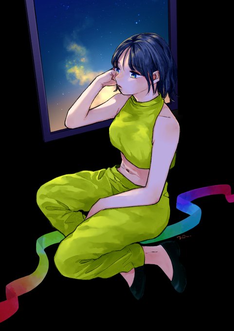 七夕にあげたかった絵です
過ぎちゃった🌌🎋🌟 