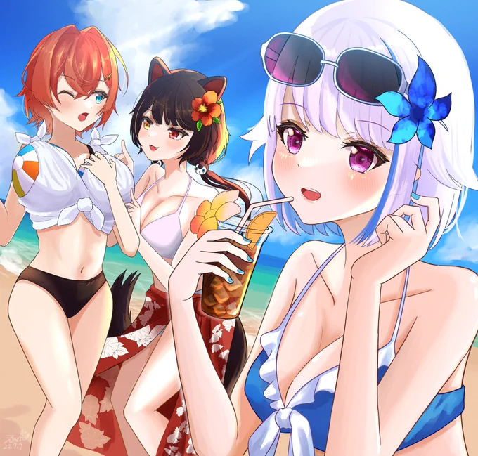 夏、到来!
#ヘル絵スタ #絵ンジュ #いぬいらすと 