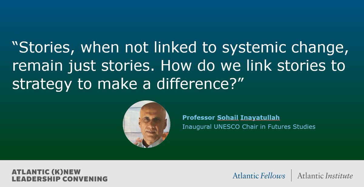 In our final keynote session at the (K)new Leadership Convening, we turn our attention to futures thinking with Professor Sohail Inayatullah, who stresses that we must redesign our narratives to imagine and bring about a future we want to see. #knewleadership