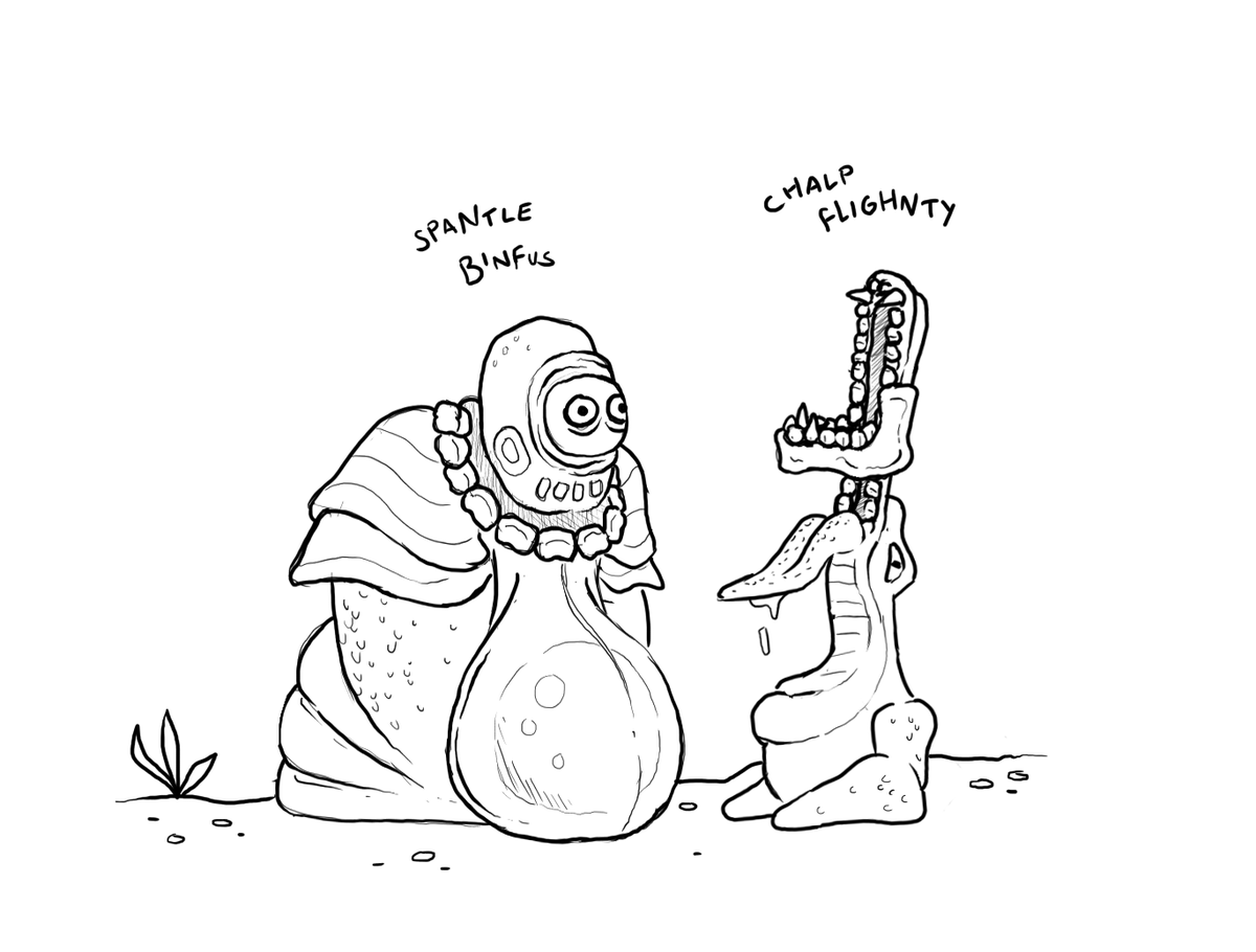 HamperedGibson's tweet photo. it's been a little while since I drew anything, and I think it's about time I got back into the habit. to that end, here's an absolutely terrible pair of fellows https://t.co/ietODPZEVo
