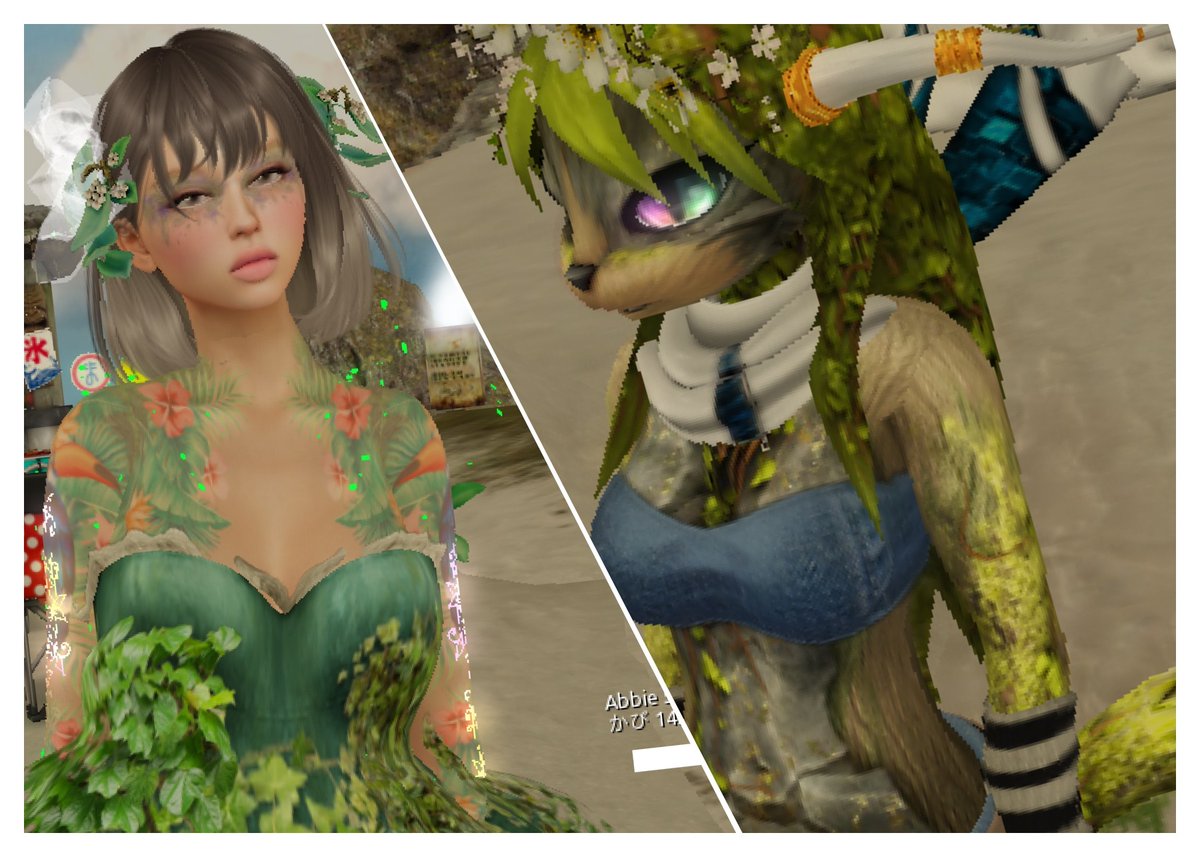 SL_Uten's tweet photo. 木の妖精、可愛くできた。前から使ってたファーリーと最近作った人間さん https://t.co/xod5wiatIp