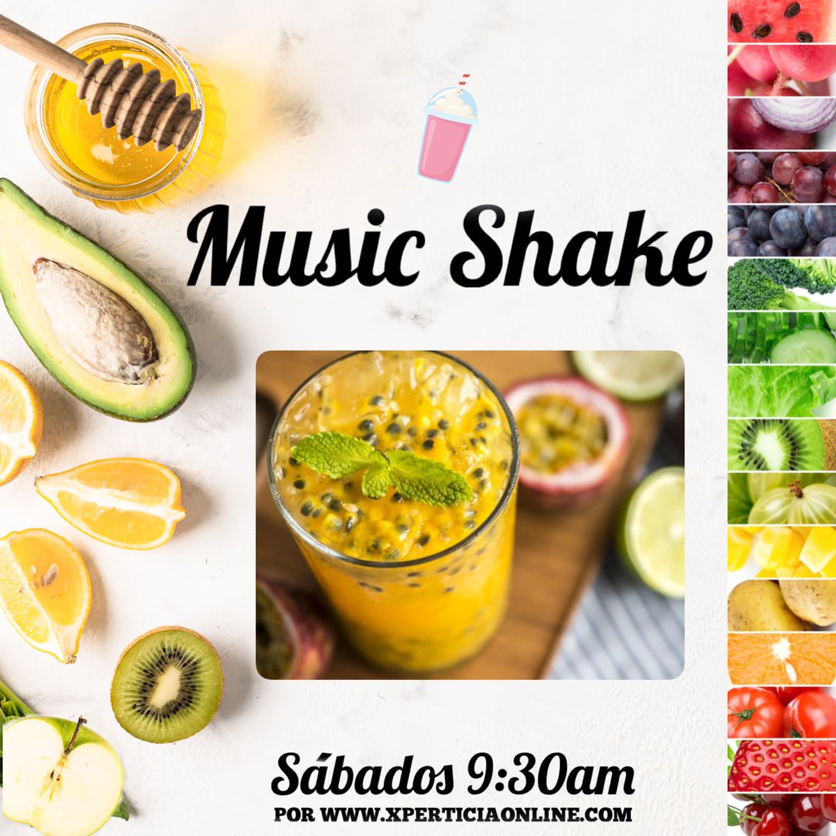 XperticiaOnline's tweet photo. 🔵TODOS los SÁBADOS 9:30am (Hora Bolivia) escucha:
"#MUSICSHAKE!🍹". La mejor forma de comenzar el día!. Con: America Medina. Solo en: https://t.co/qu4huAu5Zv
#XperticiaOnlineRadio
#AlimentaciónSaludable #Gastronomía https://t.co/NzISTHGmq9