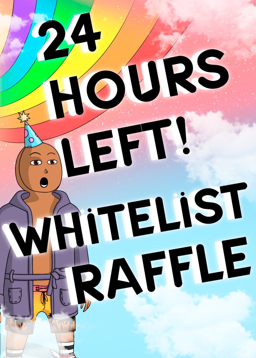 tubzsocialclub's tweet photo. 24 HOURS LEFT BEFORE THE CLOSE OF THE WHITELIST!!!⏱

MAKE SURE TO GO GET YOURS!😇

TO PARTICIPATE:

1. JOIN DISCORD: https://t.co/3opMb6Ymh2

2. GO ON WL-RAFFLE AND FILL OUT THE FORM

GOOD LUCK! https://t.co/V2b0qdydn1