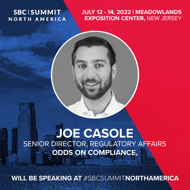 OddsOnData's tweet photo. Are you attending the #SBCSummitNorthAmerica? Senior Director, Regulatory Affairs Joe Casole will be a speaker at the IMGL Masterclass, July 14 (11:50am). For more information ⏩ https://t.co/F1MlRZEPa0
#igaming #gamingcompliance #gamingindustry #OddsOnPlaybook #IMGL https://t.co/dIdypZfGAj