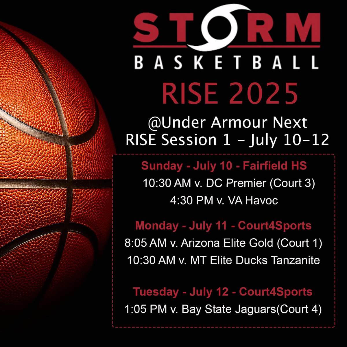 Nest stop, Cincinnati!  <a href="/UANextGHoops/">Girls UAA</a> RISE Session 1.  Let's go!!!

<a href="/stormAAU/">Michigan Storm Elite</a> 
<a href="/MittenRecruit/">MittenRecruit</a> 
<a href="/PGHMichigan/">Prep Girls Hoops Michigan</a> 
<a href="/LBInsider/">Jason Wilkins (Wilkins Report)</a>