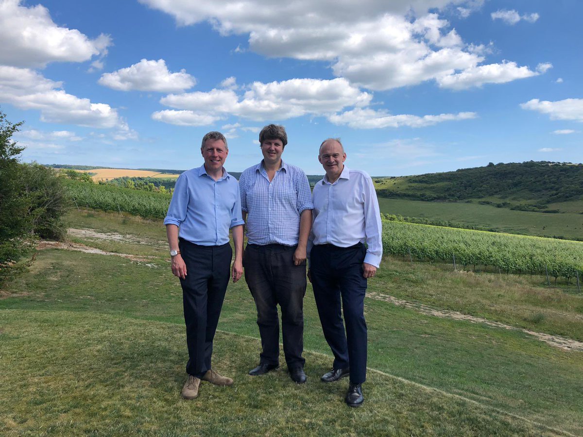 It’s always great to hear a local business success story. Thanks to Jamie and colleagues at <a href="/RathfinnyEstate/">Rathfinny Estate</a> for a fascinating visit with <a href="/EdwardJDavey/">Ed Davey</a>.
Very pleased to support #SussexSparkling

📸 <a href="/dogdaysarerover/">RozBassford</a>