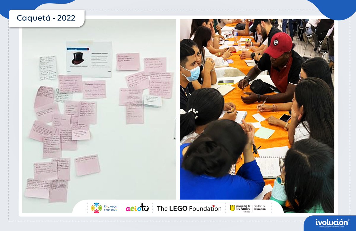 Un equipo humano comprometido y enfocado que está fortaleciendo la educación rural en el departamento de Caquetá.
<a href="/Riojuegoaprendo/">Ríojuegoyaprendo</a> <a href="/LEGOfoundation/">The LEGO Foundation</a> <a href="/FacuEducacion/">Facultad Educación | Uniandes</a>  <a href="/aeioTU/">aeioTU</a>