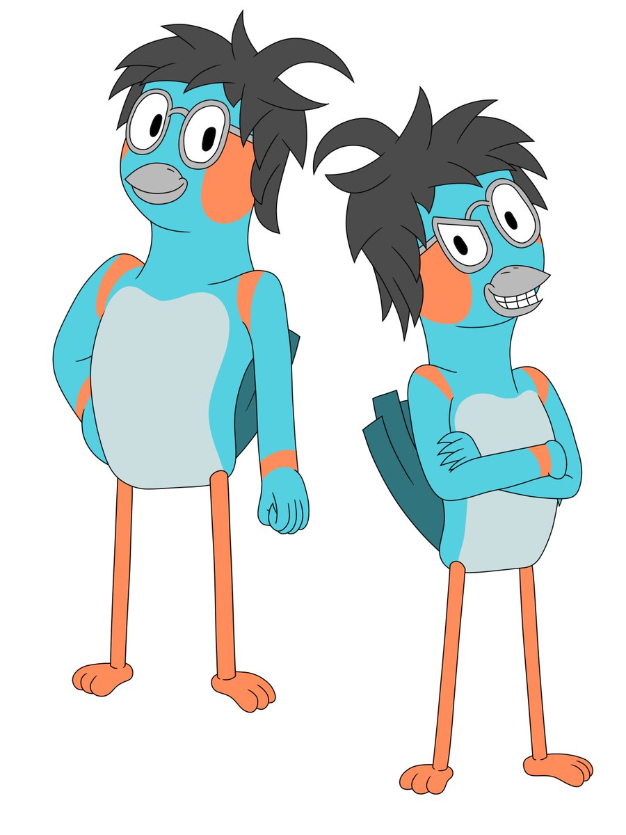 FinchsterDraws's tweet photo. Finished the lineart of my new mascot design in various poses and angles, just need to add the light blue chest and stomach feathers and shading to each. #CLIPSTUDIOPAINT #originalcharacter #originalproject #conceptart #characterdesign #sketchbookart #profilepic #charactersheet https://t.co/3ZBtqEru7C