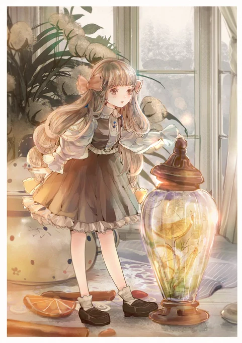 妖精のささやかで優しい日常のイラストです😊

#TLを癒しでいっぱいにしたい 
#TLに平和を流す仕事 